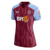 Camiseta Aston Villa Boubacar Kamara #44 Primera Equipación Replica 2023-24 para mujer mangas cortas